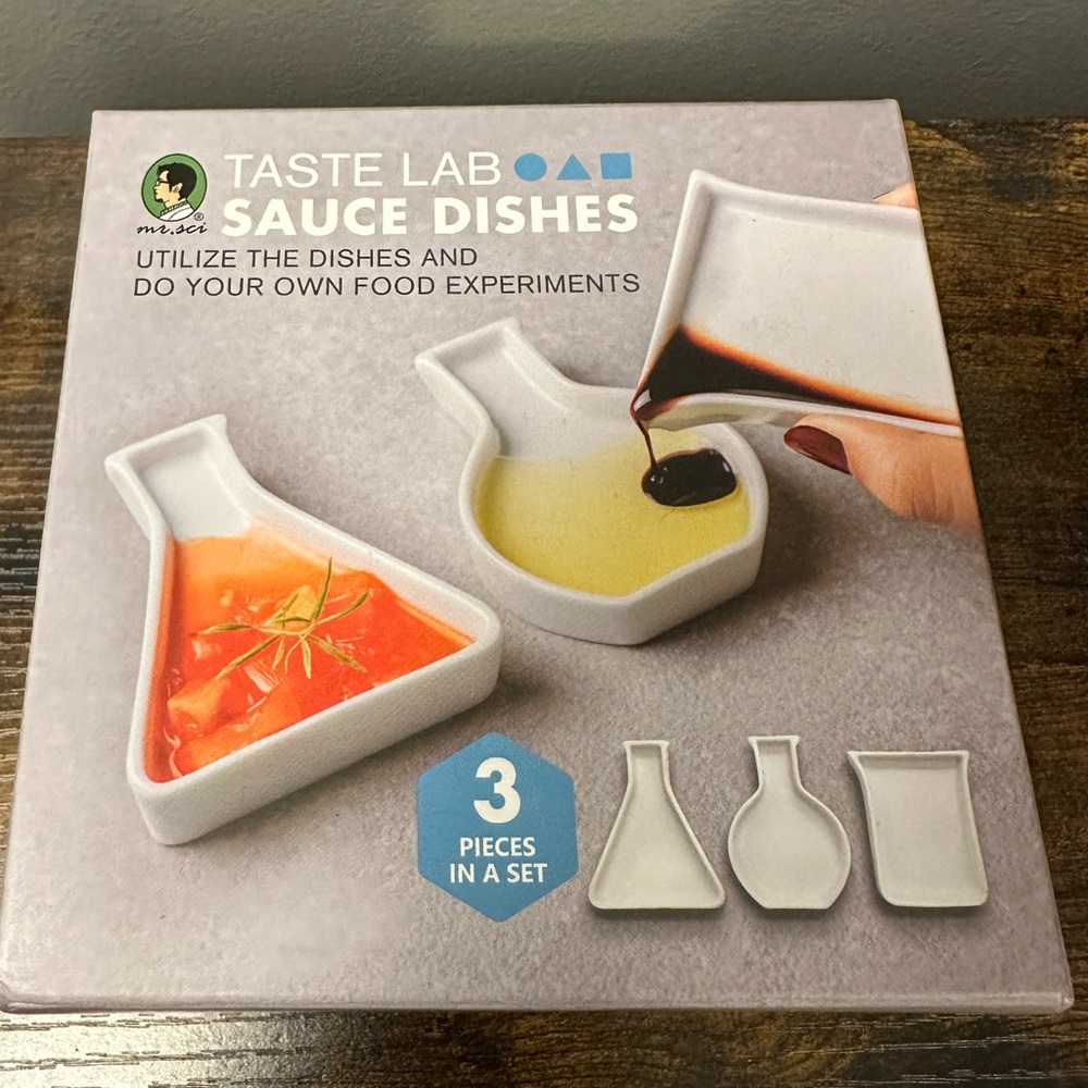 Taste Lab Science Flask Shaped Sauce Dishes by mr.sci
